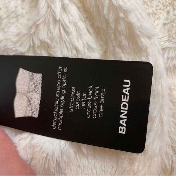 DKNY Black Lace Strapless Multi-Way Bandeau Bra - Picture 7 of 9